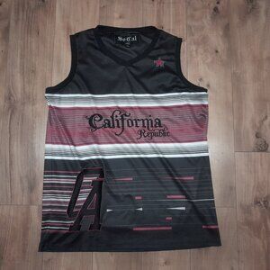 So Cal Jersey Tank Top Men’s Large Y2K  Embroidered